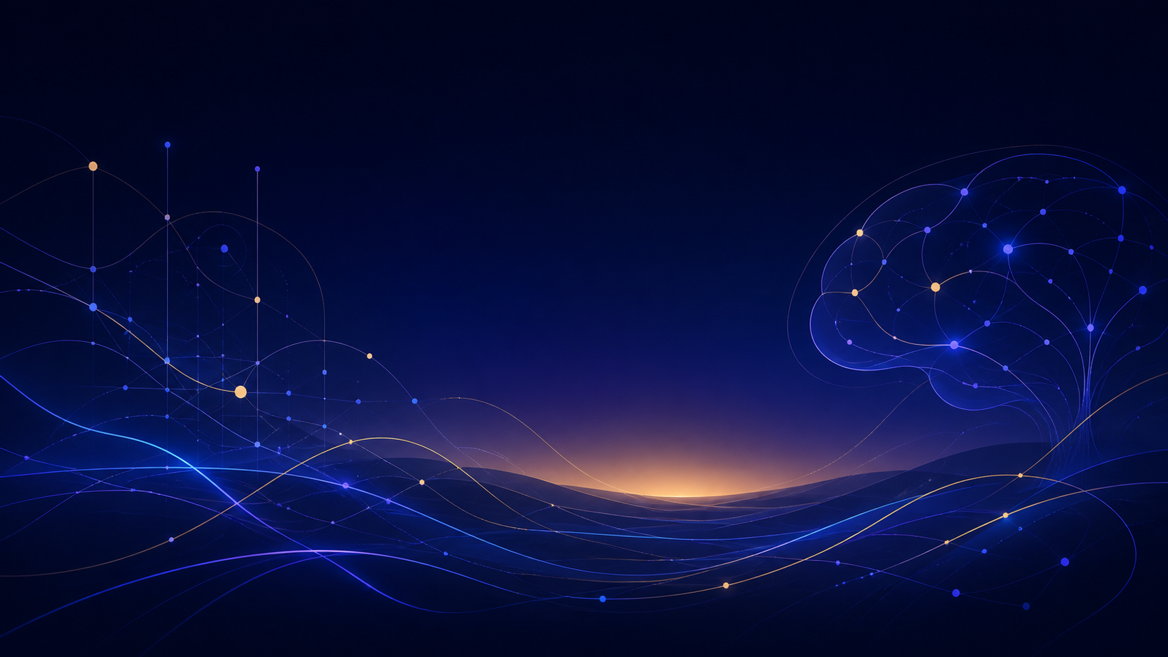 Abstract network of light representing shifting economic and technological connections
