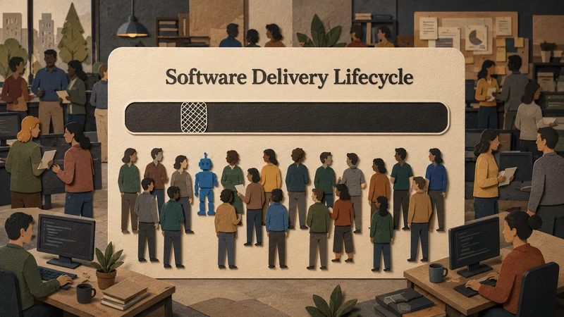 Coding as one narrow slice of the software delivery lifecycle