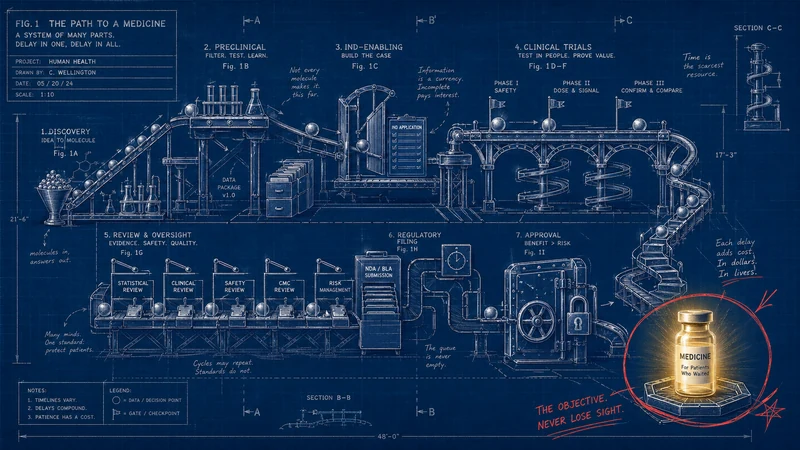 Blueprint of a delayed drug development pipeline