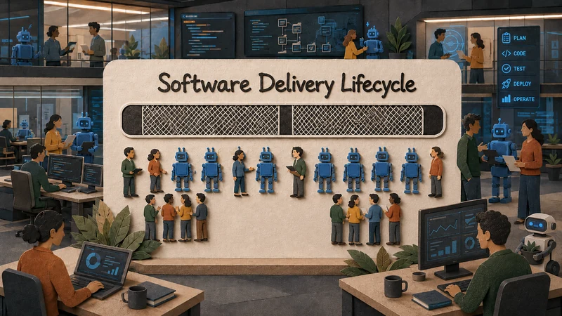 Agents participating across the full delivery lifecycle