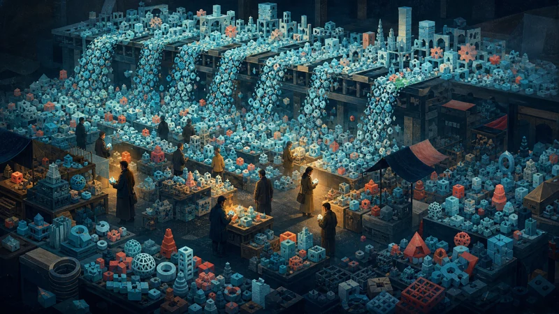 Abundant software artifacts overwhelming a marketplace with limited customer attention